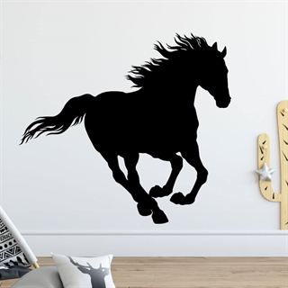 Galoperende hest Silhouette - Wallstickers 