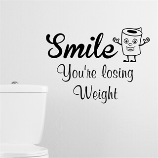 Smile you're losing weight - wallstickers