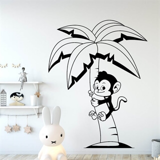 Abe i palme - Wallstickers