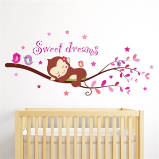 Sweet dreams abe til piger - wallstickers