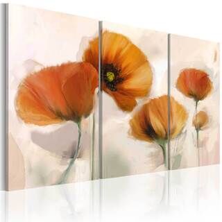 Billede - Artistic poppies - triptych