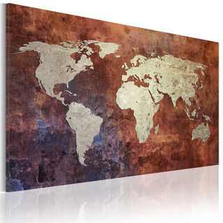 Billede - Rusty verdenskort