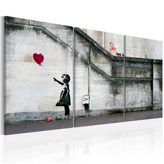 Billede - Der er altid håb (Banksy) - triptych