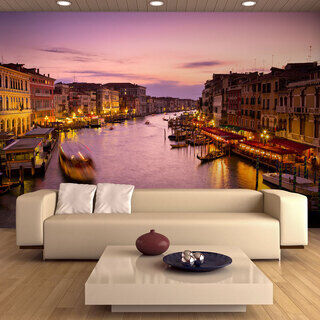 Fototapet - City of elskere, Venedig by night