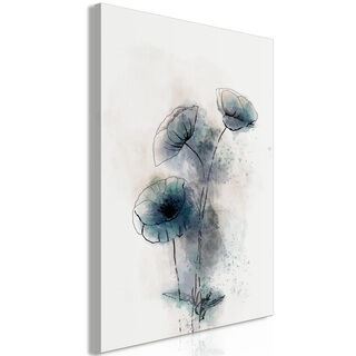 Billede - Blue Poppies (1 Part) Vertical