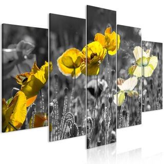 Billede - Yellow Poppies (5 Parts) Wide