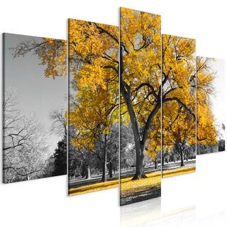 Billede - Autumn in the Park (5 Parts) Wide Gold