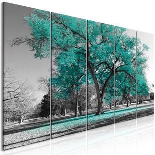 Billede - Autumn in the Park (5 Parts) Narrow Turquoise