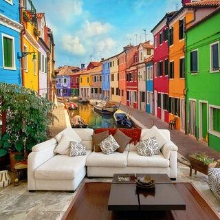 Fototapet -  Colorful Canal in Burano