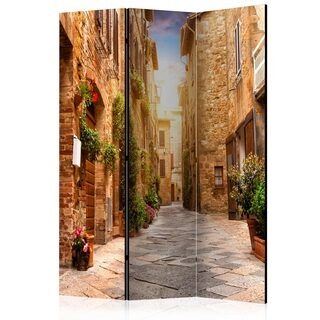 Skærmvæg - Colourful Street in Tuscany [Room Dividers]