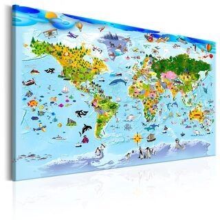 Billede - Children's Map: Colourful Travels