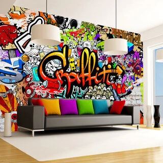 Fototapet - Colorful Graffiti