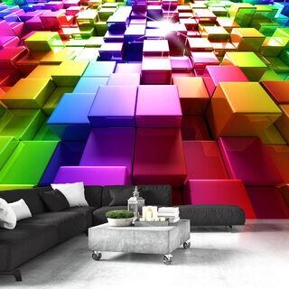 Fototapet - Colored Cubes