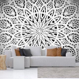 Fototapet - White Mandala