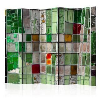 Skærmvæg - Emerald Stained Glass II [Room Dividers]