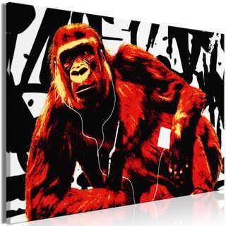 Billede - Pop Art Monkey (1 Part) Narrow Red