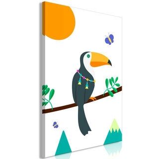 Billede - Toucan And Butterflies (1 Part) Vertical