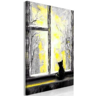 Billede - Longing Kitty (1 Part) Vertical Yellow