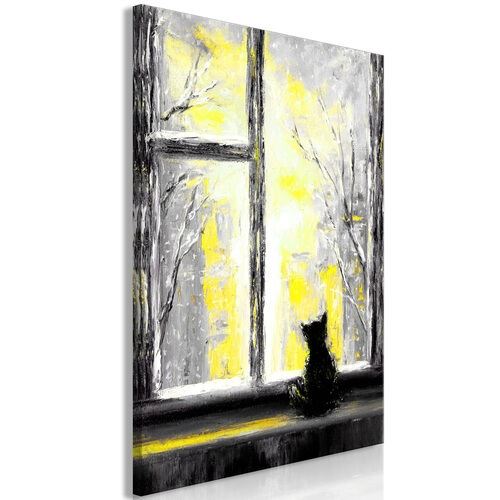 Billede - Longing Kitty (1 Part) Vertical Yellow