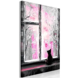 Billede - Longing Kitty (1 Part) Vertical Pink