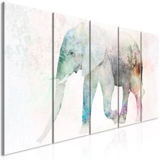 Billede - Painted Elephant (5 Parts) Narrow