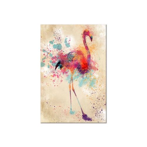 Billede - Watercolor Flamingo (1 Part) Vertical