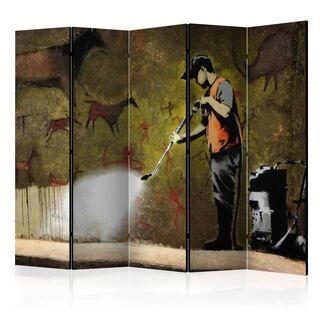 Skærmvæg - Banksy - Cave Painting II [Room Dividers]