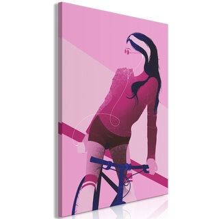 Billede - Woman on Bicycle (1 Part) Vertical