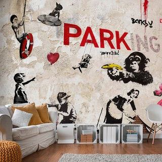 Fototapet - [Banksy] Graffiti Collage