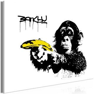 Billede - Banksy: Monkey with Banana (1 Part) Wide