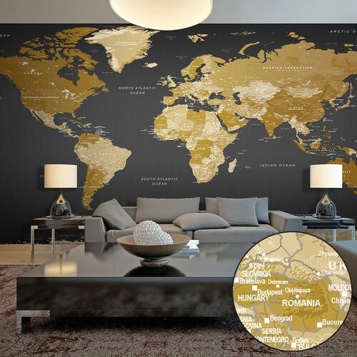 Fototapet - World Map: Modern Geography II