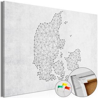 Billede på kork - Geometric Land [Cork Map]