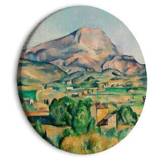 Rundt lærredsprint - Mont Sainte-Victoire (Paul Cézanne)