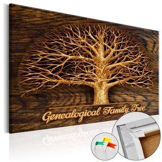 Billede på kork - Family Tree [Corkboard]