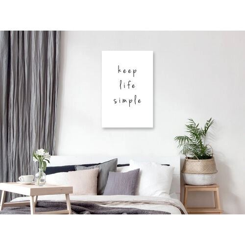 Billede - Keep Life Simple (1 Part) Vertical