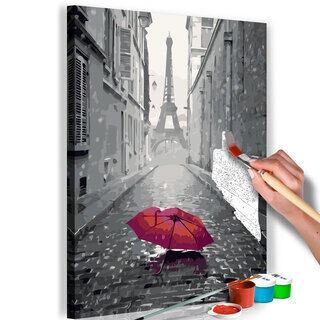 Mal selv billede - Paris (Red Umbrella)