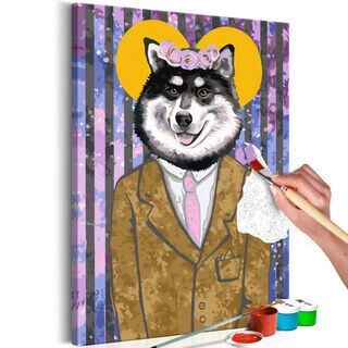 Mal selv billede - Dog in Suit