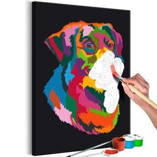 Mal selv billede - Colourful Dog