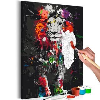 Mal selv billede - Colourful Animals: Lion