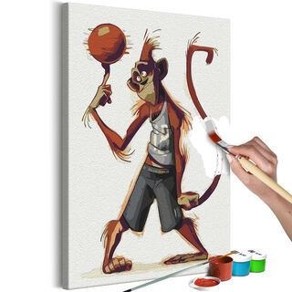 Mal selv billede - Monkey Basketball Player