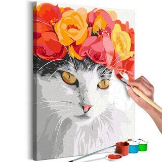 Mal selv billede - Flowery Cat