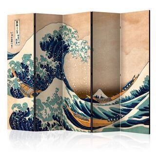 Skærmvæg - Hokusai: The Great Wave off Kanagawa (Reproduction) II [Room Dividers]