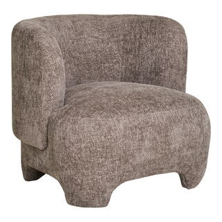 Nazare Loungestol - Loungestol, beige stof med sorte ben, HN1280