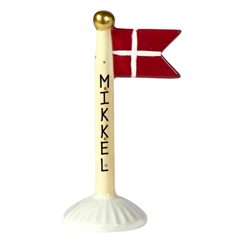 Flag Lyserød H: 14cm keramik