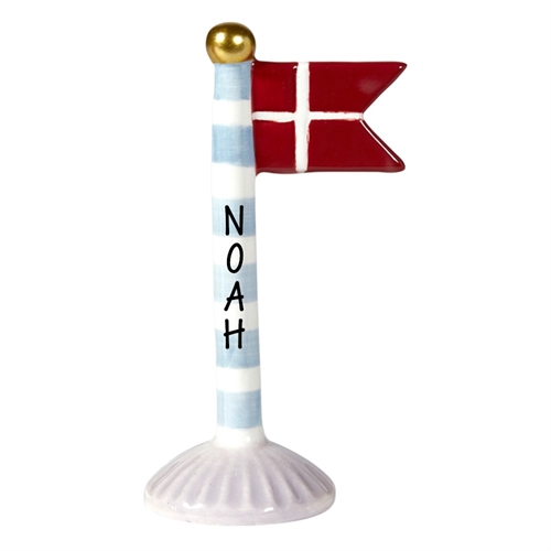 Flag Lyserød H: 14cm keramik