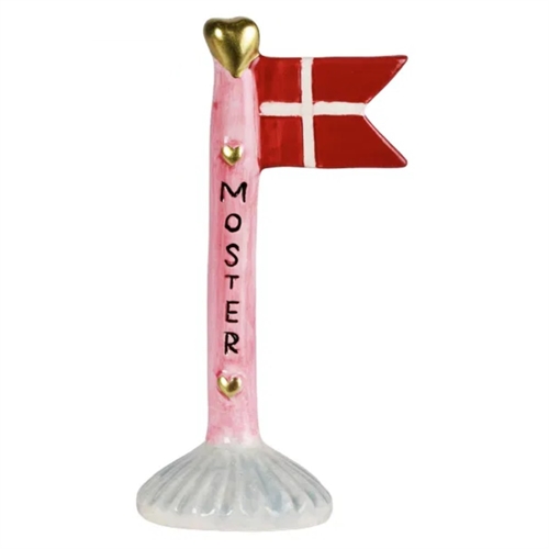 Flag Mor/grå H: 14cm keramik
