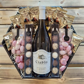 Gavekurv Chablis Hvidvin & Chokolade