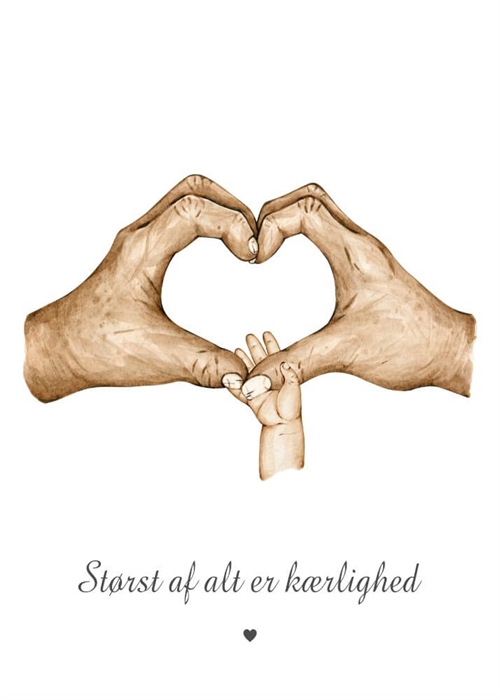 Sød zebra Illustration - Børneplakat