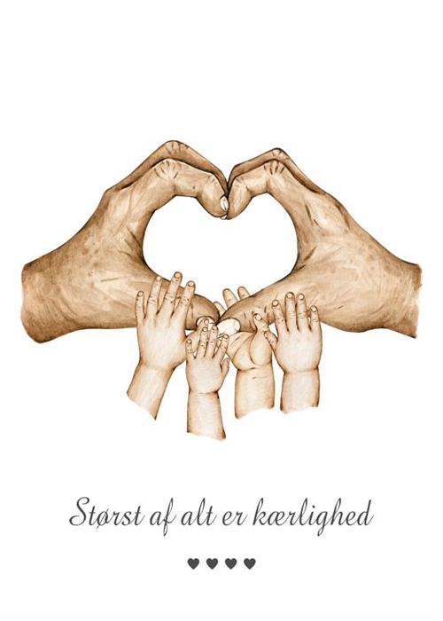 Sød zebra Illustration - Børneplakat