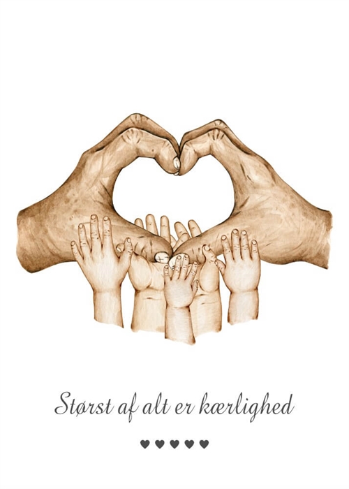 Sød zebra Illustration - Børneplakat